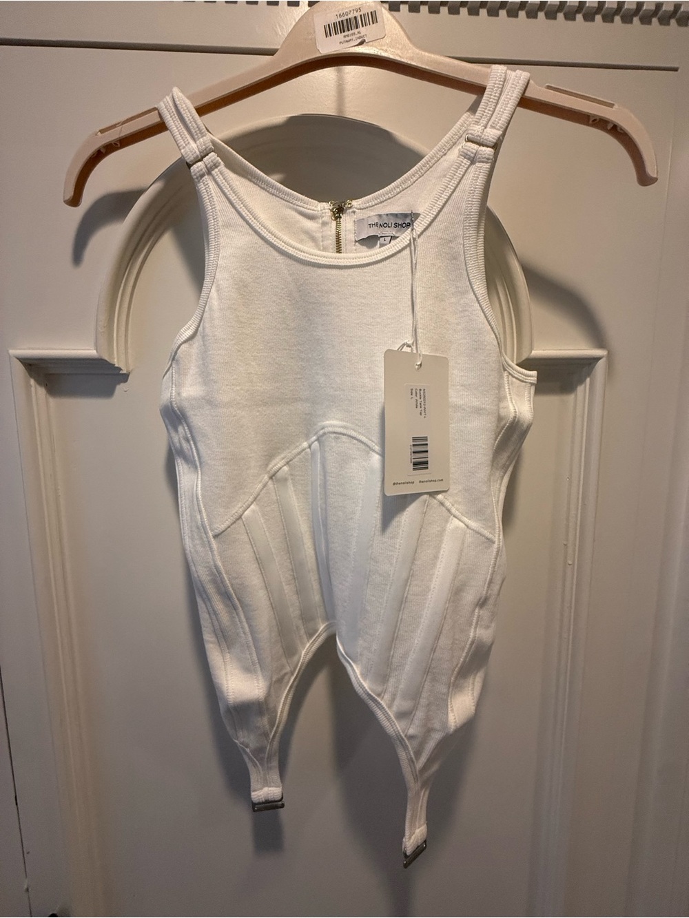 The Noli Shop NWT size Large - white corset tank